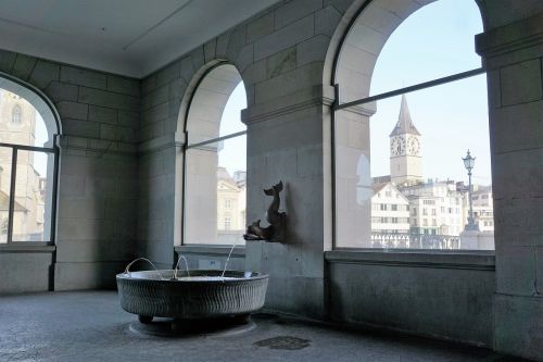 Fontanas, Zurich, Šveicarija, Vandens Bažnyčia, Vanduo, Skulptūra