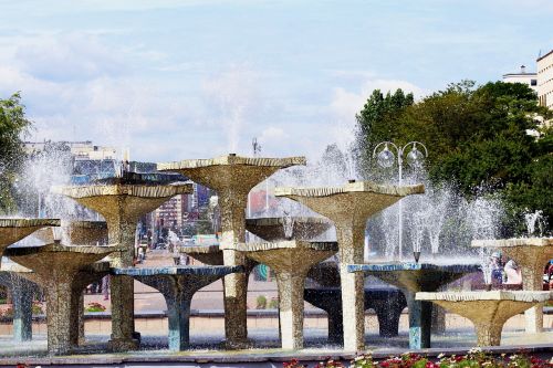 Fontanas, Gdynia, Kosciuško Aikštė, Kelionė, Šventė, Vasara, Lenkija