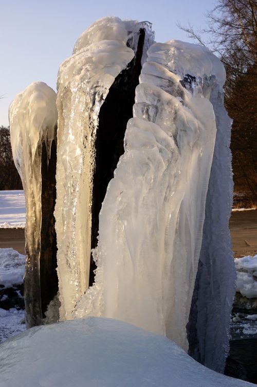 Fontanas,  Užšaldytas Vanduo,  Žiema,  Ledas,  Šaltas,  Gamta,  Be Honoraro Mokesčio