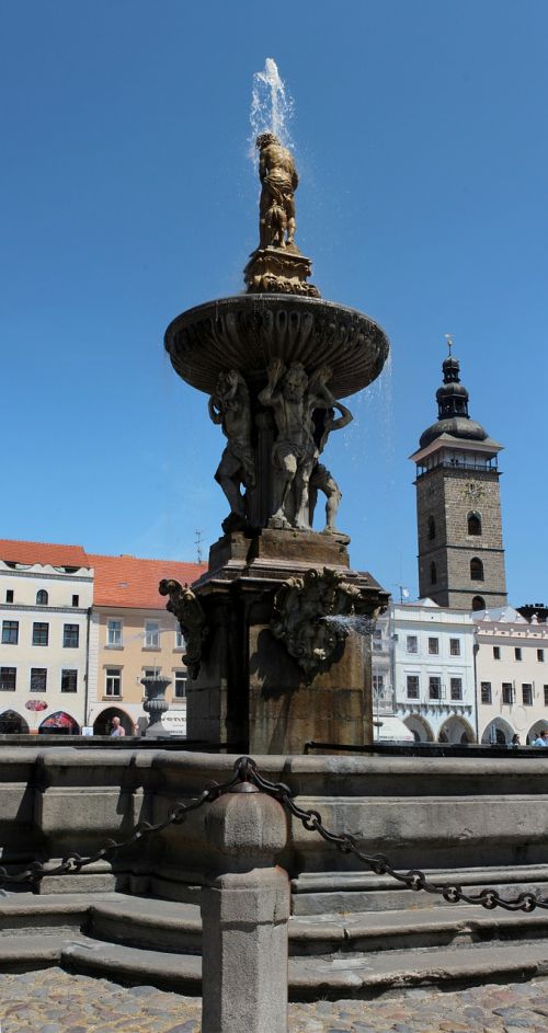Fontanas, Kvadratas, Čekų Budejovice