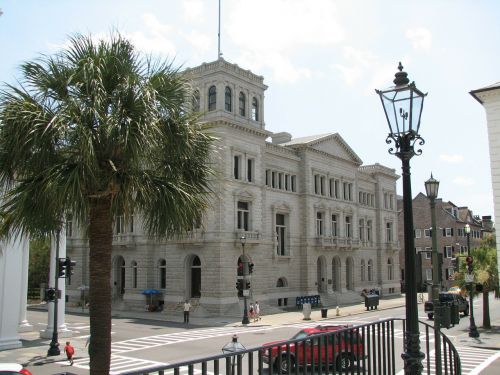 Keturi Teisės Akmenys, Charleston, Charleston South Carolina, Pietų Karolina, Pastatas, Architektūra, Istorinis, Miestas, Orientyras