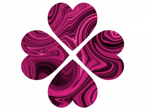 Swirly,  Deformuoti,  Širdis,  Valentine,  Valentino Diena & Nbsp,  Meilė,  Rožinis,  Violetinė,  Keturi Swirly Širdys 3