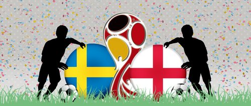 Keturių Nuotolinį Lfinale,  World Cup 2018,  Švedija,  Anglija,  Pasaulio Taurės Dalyviai,  Nemokama Iliustracijos