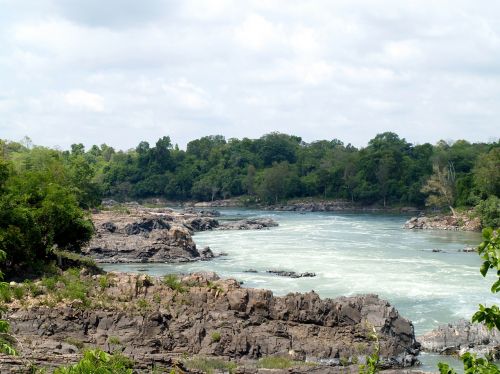 Keturi Tūkstančiai Salų, Laosas, Krioklys, Džiunglės, Kraštovaizdis, Upė, Peizažas, Srautas, Torrent, Atogrąžų