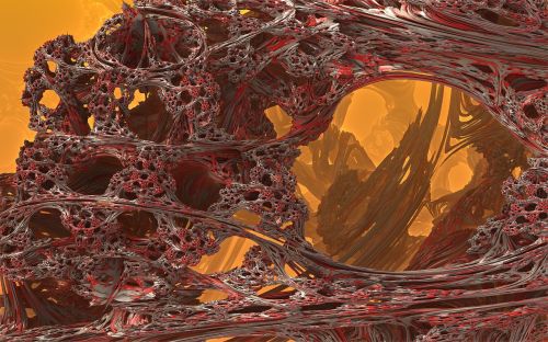 Fraktalai, 3D, Mandelbulb, Fonas, Ekologiškas, Rūkas