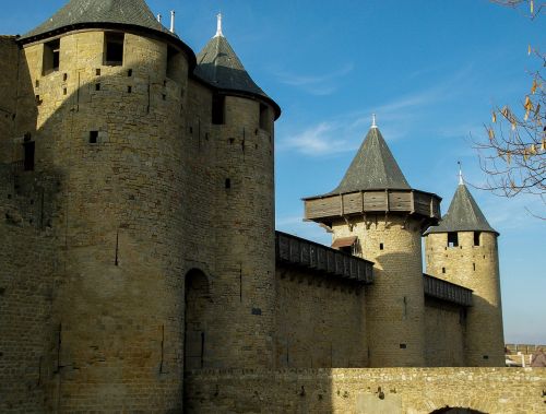 Carcassonne, France, Važiuoklės, Viduramžių Miestas, Turai