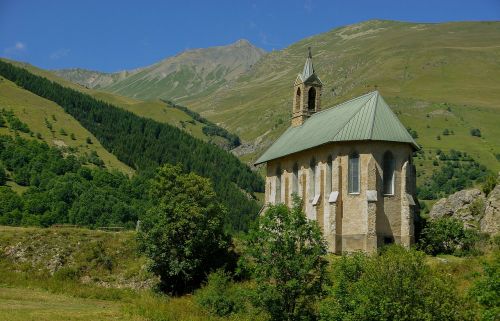 France, Valloire, Alpės, Koplyčia, Bažnyčia