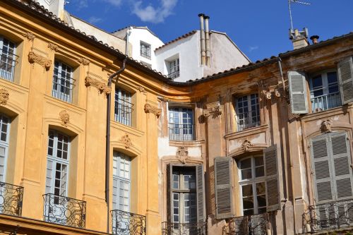 France, Provence, Aix-En-Provence, Į Pietus Nuo Prancūzijos, Fasadai, Pastatas, Viduržemio Jūros, Architektūra