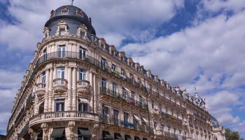 France, Montpellier, Balkonai, Kupolas, Xixè Architektūra
