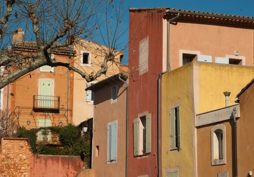 France, Luberon, Roussillon, Kaimas, Architektūra