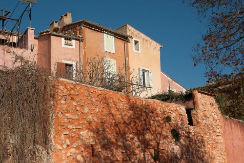 France, Lubéron, Roussillon, Fasadai