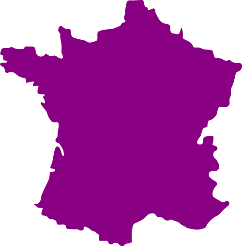 France, Šalis, Europa, Žemėlapis, Nemokama Vektorinė Grafika