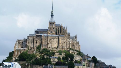 France, Mont Saint Michel, Sala, Vienuolynas, Gotika, Bažnyčia, Normandija