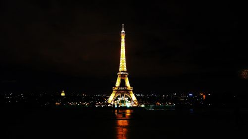 France,  Paris,  Eifelio Bokštas,  Naktinis Vaizdas