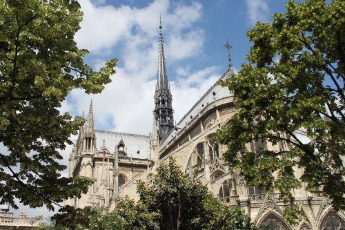 France, Paris, Notre Dame, Gegužė, Lankytinos Vietos, Architektūra, Katedra, Pastatas, Gotika, Istoriškai