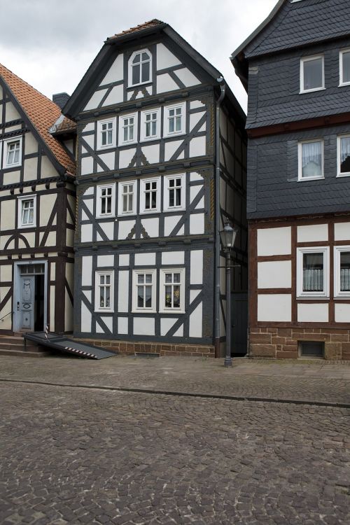 Frankenberg, Hessen, Vokietija, Architektūra, Mediniai Rėminti Namai, Istorinis