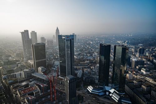Frankfurtas, Hesse, Vokietija, Pagrindinis Bokštas, Oro Vaizdas, Vaizdas, Panorama, Lankytinos Vietos