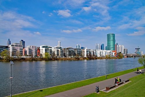 Frankfurtas, Pagrindinis, Hesse, Vokietija, Pagrindiniai Bankai, Dangoraižis, Bungalowy, Architektūra, Lankytinos Vietos