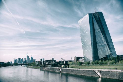 Frankfurtas, Ecb, Europos Centrinis Bankas, Panorama, Dangoraižis, Finansai, Architektūra, Mainhatten, Bankas, Dangoraižiai, Valiuta, Pagrindinis, Pagrindinis Metropolis, Europa, Euras