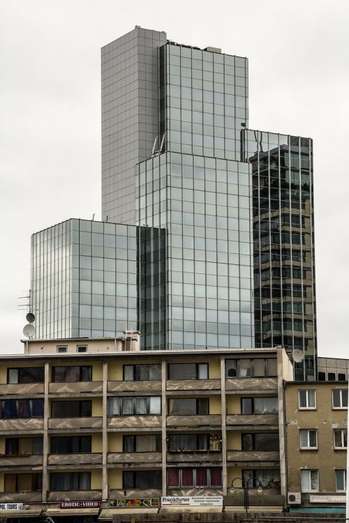 Frankfurtas, Panorama, Architektūra, Dangoraižiai, Miestas, Dangoraižis, Miesto Panorama, Senas Naujas, Priešingybės, Bokštai, Šiuolaikiška, Senas, Pasibaigė