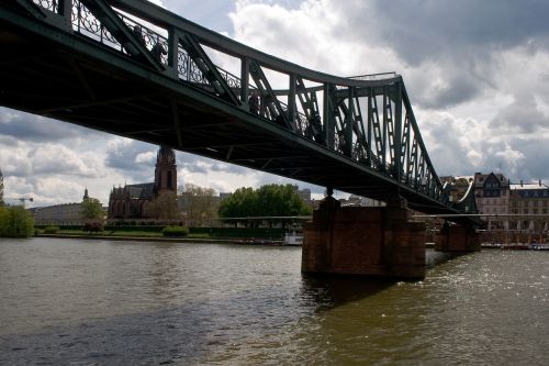 Frankfurtas, Pagrindinis, Centras, Upė, Miesto Centras, Tiltas, Frankfurtas Yra Pagrindinė Vokietija