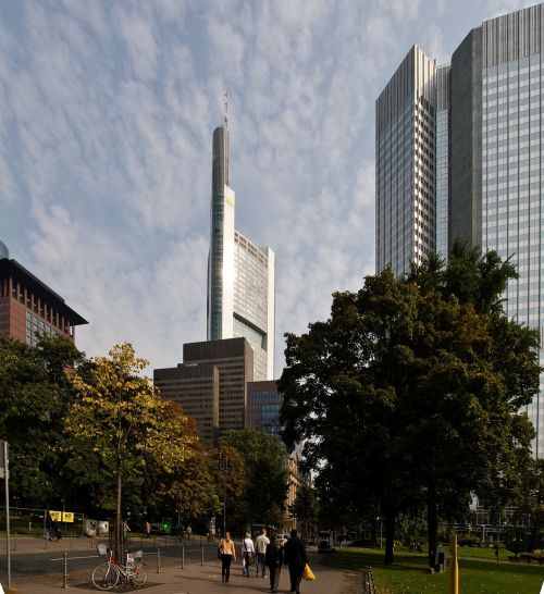 Frankfurtas, Pagrindinis, Miesto Centras, Frankfurtas Yra Pagrindinė Vokietija, Dangoraižis