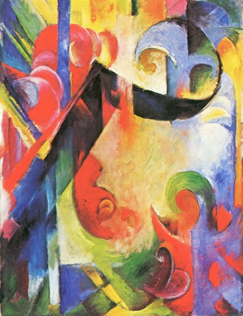 Dažymas, Franz Marc, Abstraktus, Menas, Vokiečių Dailininkas, Ekspresionistas