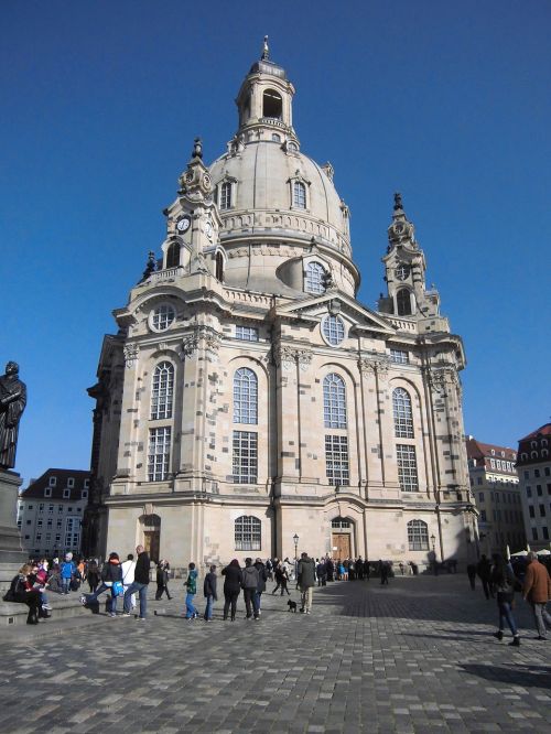 Frauenkirche, Drezdenas, Vokietija, Bažnyčia, Neumarkt, Saksonija, Susivienijimas