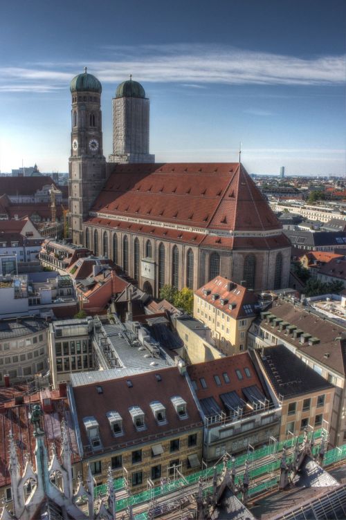 Frauenkirche, Munich, Vokietija, Miestas, Metropole, Bavarija