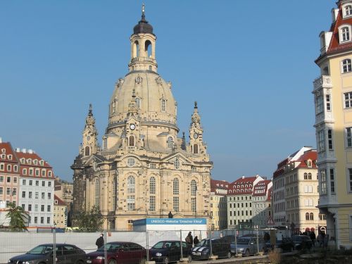 Frauenkirche, Drezdenas, Bažnyčia, Architektūra, Pastatas, Kupolas, Bokštas, Vokietija, Miestas, Paminklas, Saksonija