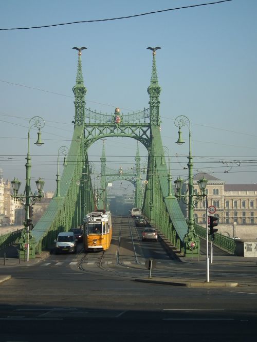 Laisvės Tiltas Budapest, Tramvajus Laisvės Tilte, Viešasis Transportas Budapešte