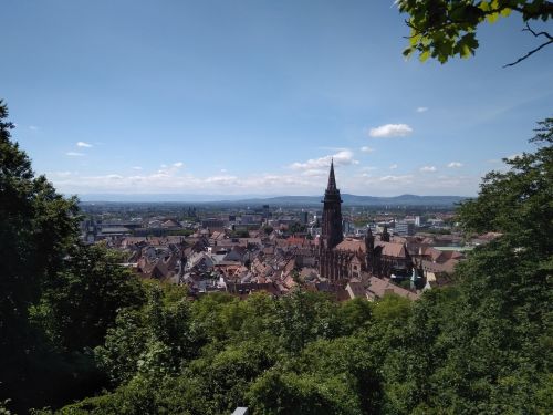 Freiburgas, Juodasis Miškas, Münsteris, Vaizdas, Miestas, Schlossberg