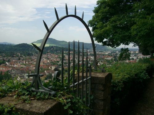 Freiburgas, Schlossberg, Vaizdas, Siena, Geležiniai Vartai, Pažymėtas, Geležis, Geležies Patarimai, Tvora
