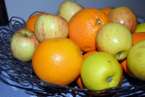 Šviežias Vaisius, Obuoliai, Apelsinai, Vaisių Dubuo