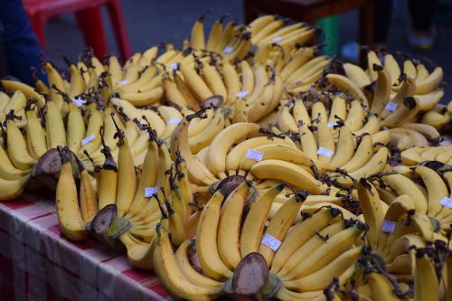 Vaisiai, Bananai, Maistas