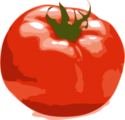 Vaisiai, Raudona, Pomidoras, Nemokama Vektorinė Grafika