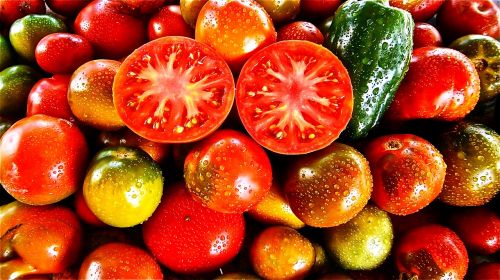 Vaisiai, Pomidoras, Daržovių, Gamta, Daržovės