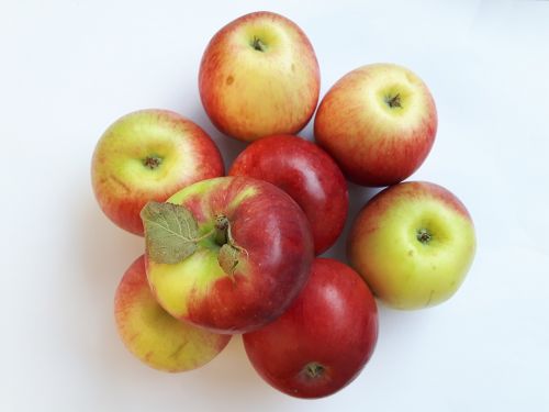 Vaisiai, Obuoliai, Raudona, Balta, Valgymas, Mityba, Vitaminai, Natūralus, Žinoma