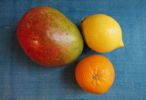 Vaisiai, Vaisiai, Mango, Oranžinė, Citrina