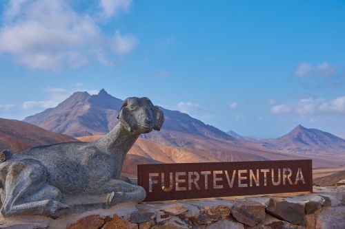 Fuerteventura, Požiūris, Kanarų Salos, Mėlynas Dangus, Dykuma, Kalnas, Wölke, Saulė, Lava, Ugnikalnio Sala