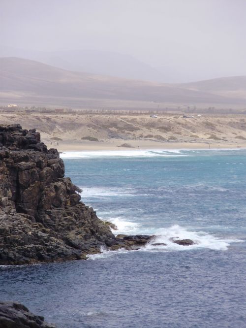 Fuerteventura, Ispanija, El Cotillo, Peizažas, Ramus, Kanarika, Kraštovaizdis, Vandenynas, Papludimys, Jūra, Natūralus, Vasara, Ispanų, Gamta, Vaizdingas
