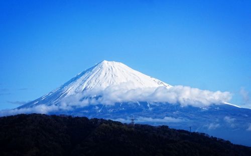 Fuji, Žiema, Sniegas, Vulkanas, Japonija