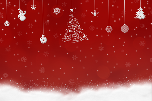 Fondai Kalėdos, Sniegas, Fonas, Linksmų Kalėdų, Pasveikinimas, Raudonas Fonas, Papuošalai
