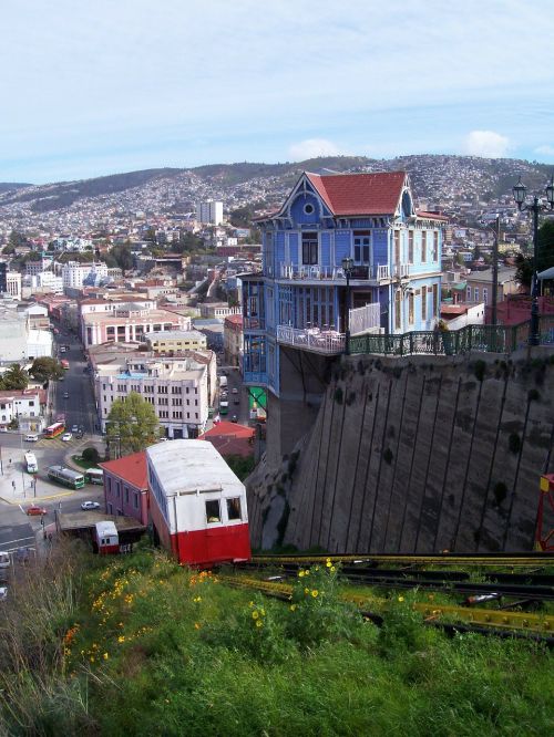 Funikulierius, Valparaiso, Čile