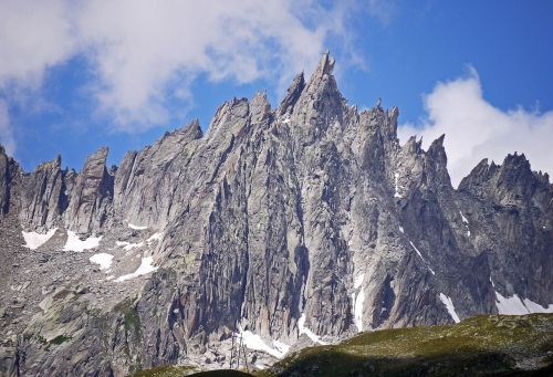 Furkahorn, Dantyta Tvirtas, Furka Pass, Uri Kantonas, Centrinis Alpės, Šveicarija, Keistas