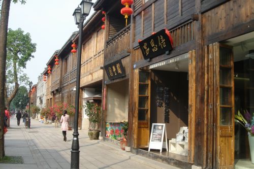 Fuzhou, San Fang Qi Xiang, Gatvės Vaizdas