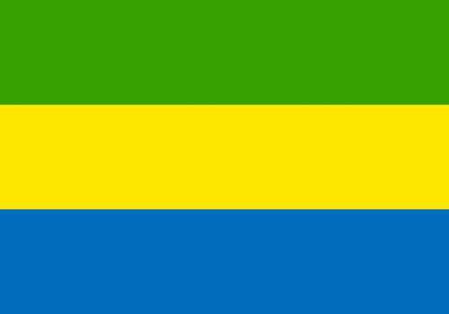 Gabonas, Vėliava, Nacionalinis, Simbolis, Šalis, Tauta, Afrika, Nemokama Vektorinė Grafika