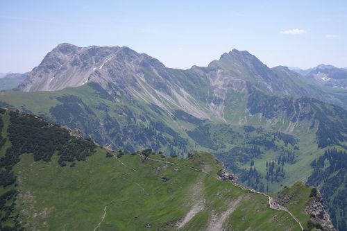 Gaishorn, Kietas Ragas, Kalnas, Allgäu, Aukščiausiojo Lygio Susitikimas, Allgäu Alpės, Alpių, Höhenweg