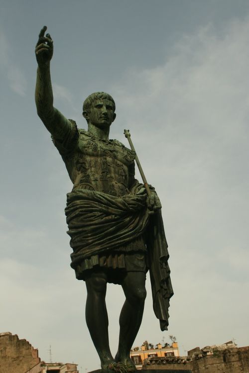 Gaius Iulius Caesar, Statula, Imperatorius, Paminklas, Romėnų, Cezaris, Julius, Italia, Diktatorius, Bronza, Skulptūra, Roma, Italy
