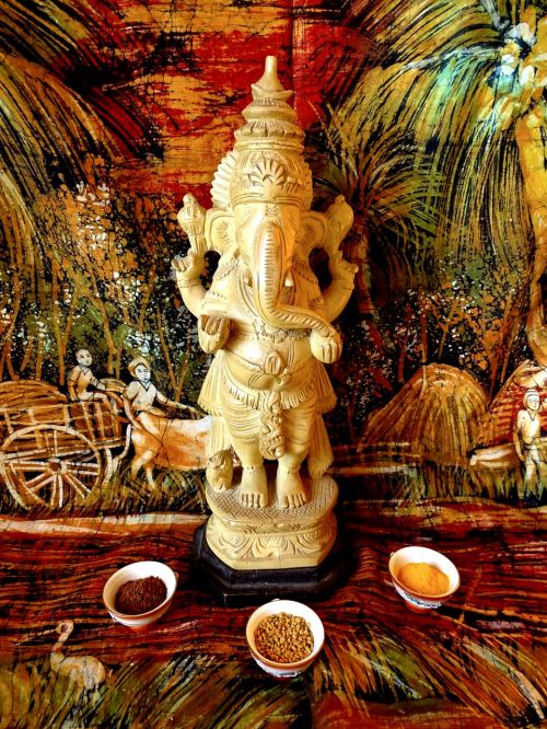 Ganesh, Indija, Dievo Elefant, Budizmas
